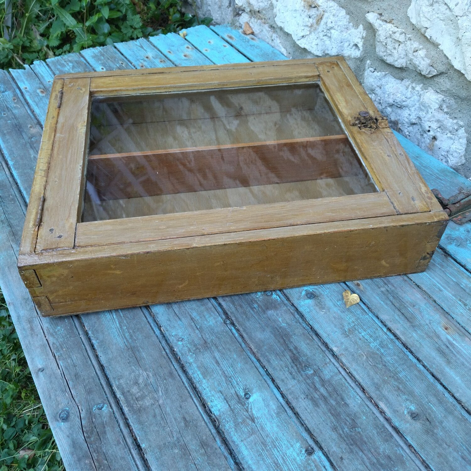 Vitrine étagère de droguerie ncienne
