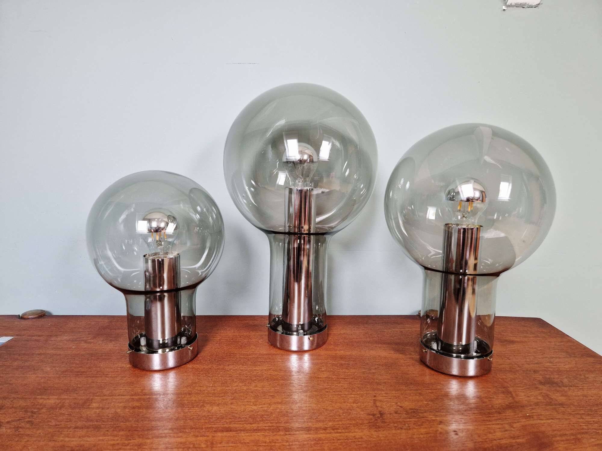 Trio of Maxi Globe ceiling lights, RAAK Amsterdam, 1960