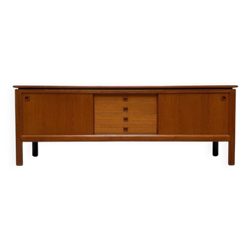 Buffet en teck danois vintage des années 1960 attribué à H.W. Klein pour Bramin