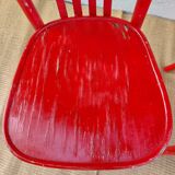 Red baumann chairs