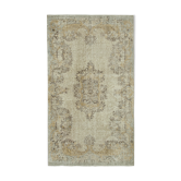 Tapis beige anatolien unique en son genre tissé à la main 166 cm x 290 cm - 36645