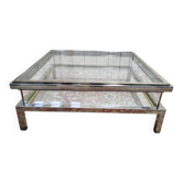 Table basse en verre par Willy Rizzo