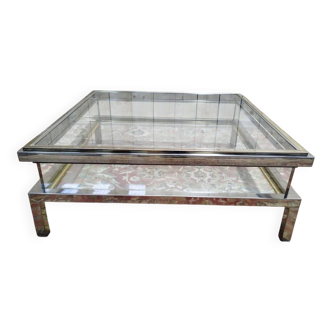 Glass coffee table by Willy Rizzo