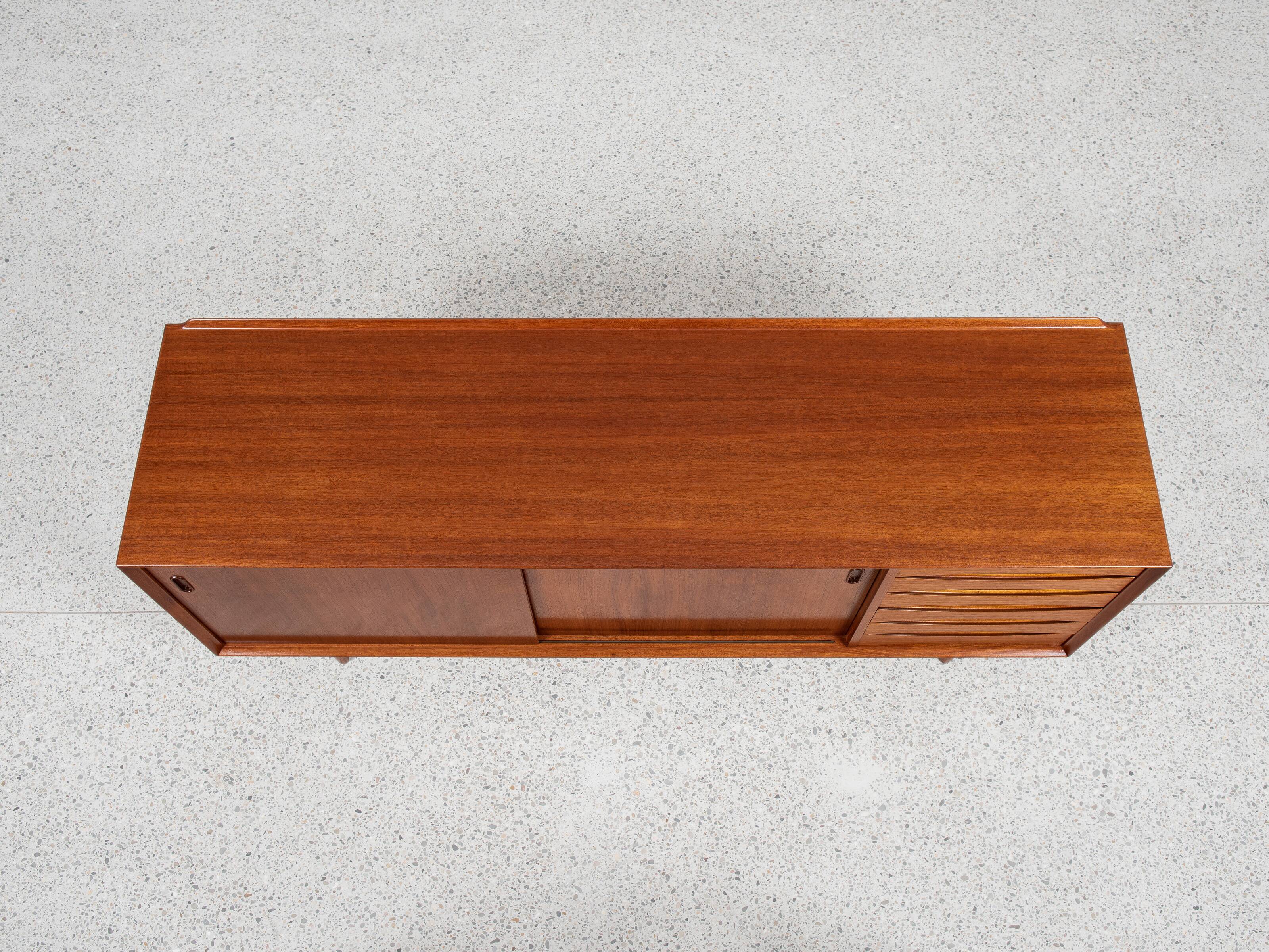 Midcentury Danish sideboard OS29 in teak by Arne Vodder for Sibast 1960s