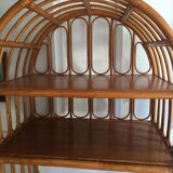 Rattan bookcase