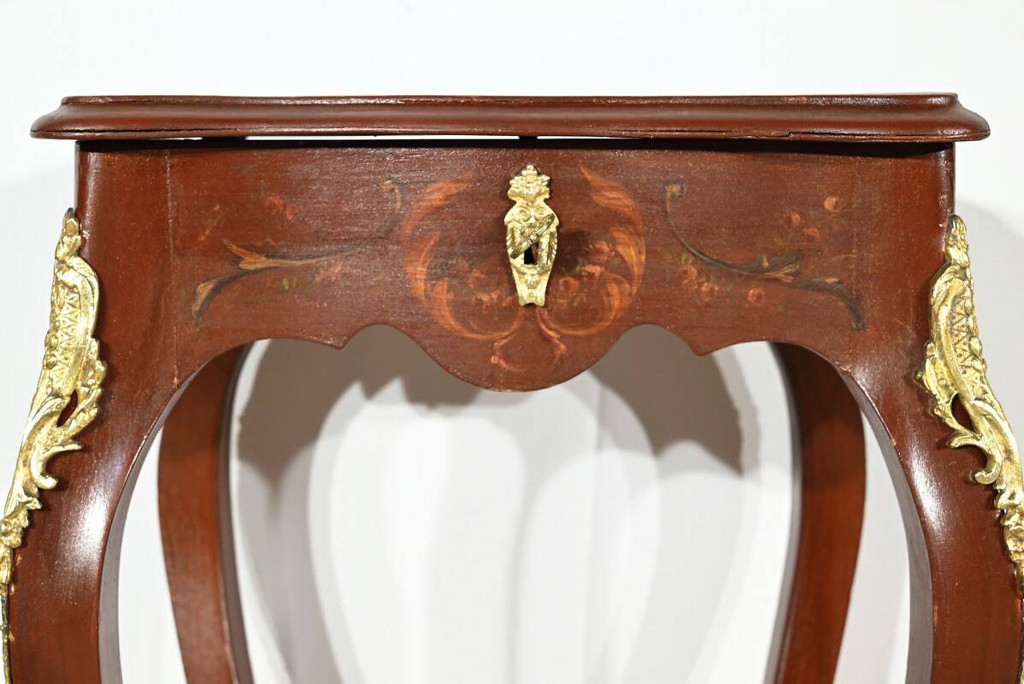 Small Table in Lacquered Wood, Louis XV Style – Late 19th Century