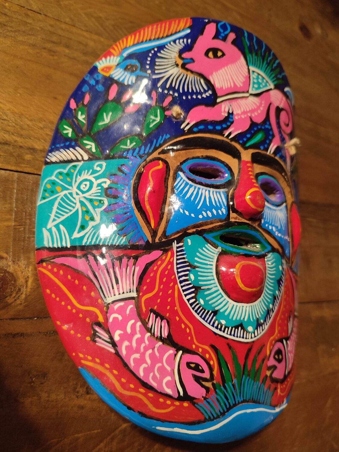 Vintage artisanal Mexican mask
