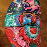 Vintage artisanal Mexican mask