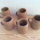 5 stoneware mugs