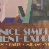 Framed art orient express 70s