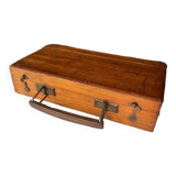 Petite valise de peintre en bois ancienne , mallette d'artiste, XIXème