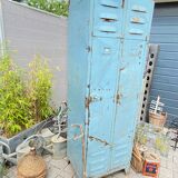 Vintage metal industrial wardrobe