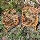 Rattan and bamboo living room