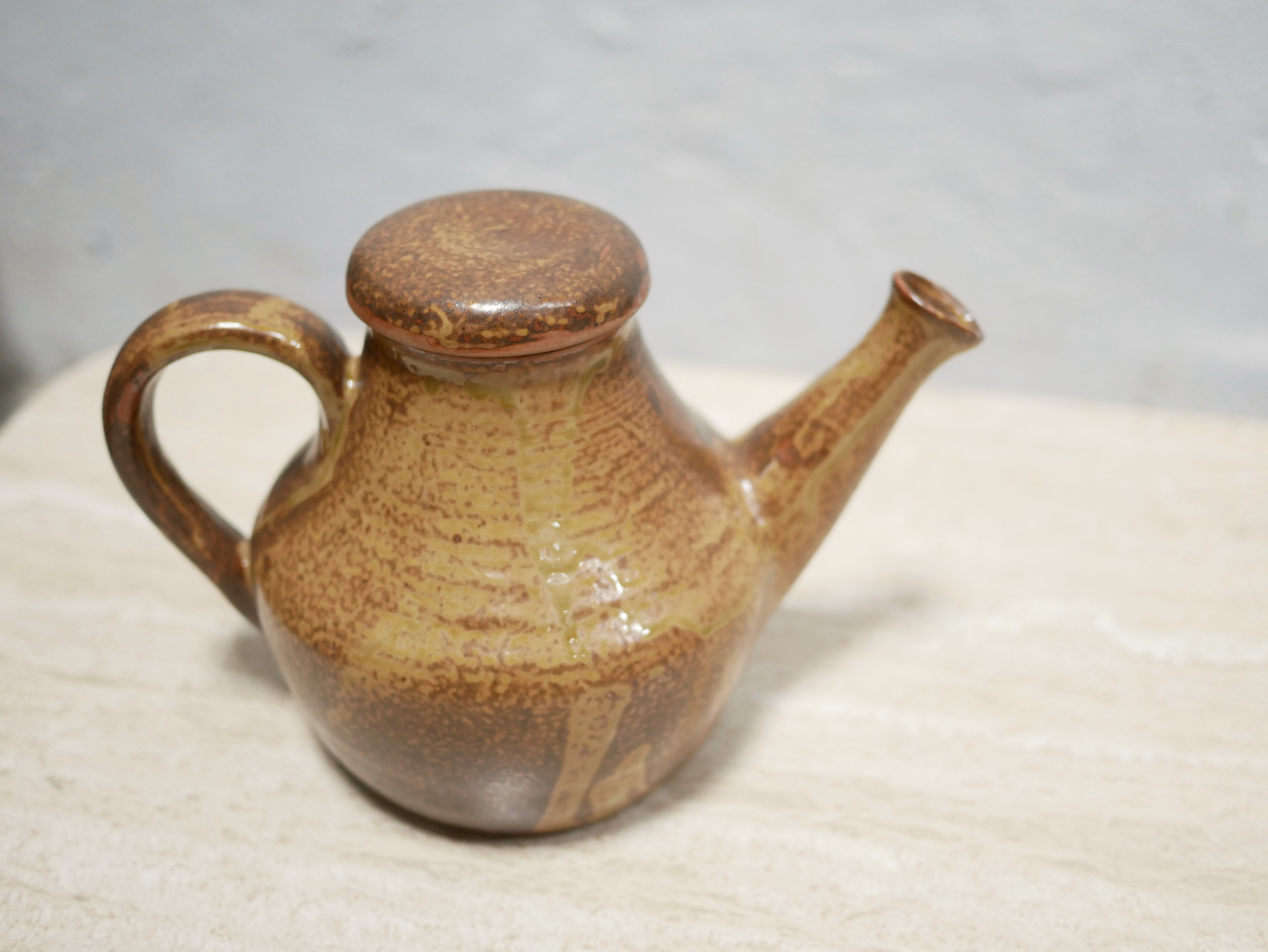 Vintage sandstone teapot