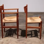 Chaises de salle à manger par Hans Wegner pour Carl Hansen & Søn, Danemark 2 CH37 et 2 CH36