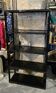 Pierre Vandel Paris shelf, black and gold, 1970s