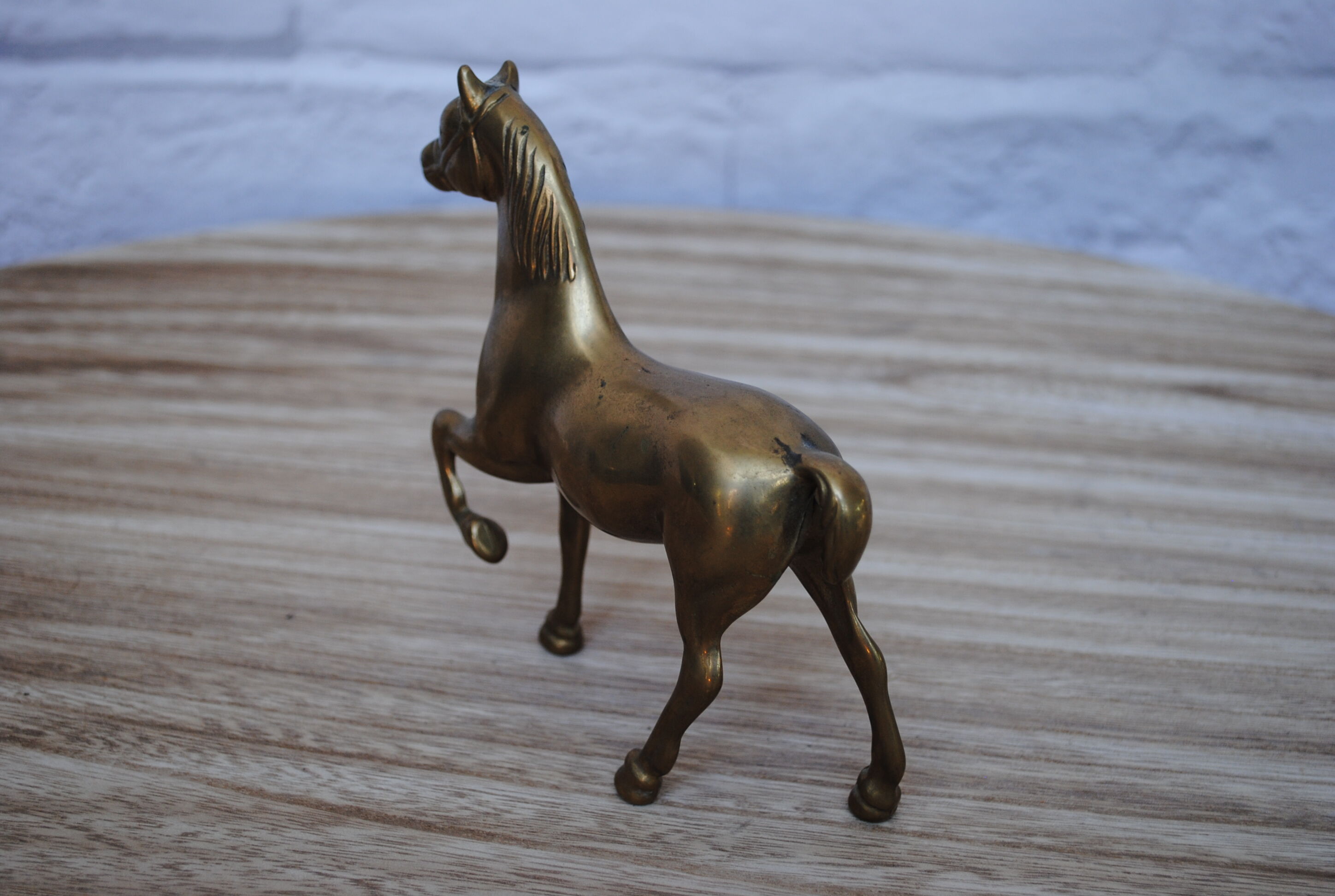 Brass horse