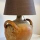 Vintage handmade pottery lamp