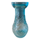 Blue glass bulb vase