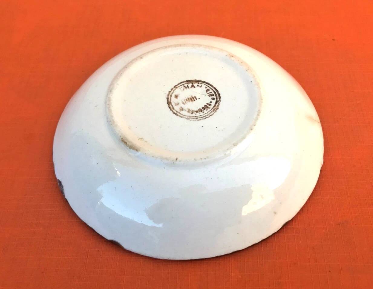 RLM Chantrier enamelled ceramic pocket emptier (Île d'Oléron)