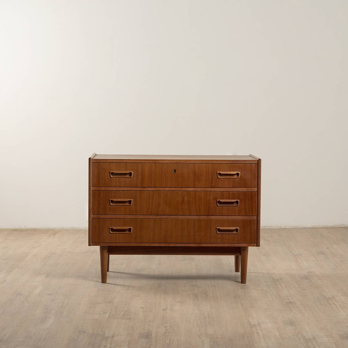 Vintage teak chest of drawers by Gunnar Nielsen Tibergaard, Denmark 1960s
