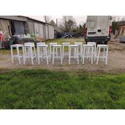 Lot de 13 tabourets de bistrot bois