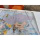 Laminated world map by P. Serryn 1972