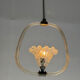 Venetian glass chandelier from Murano and brass, circa 1950.