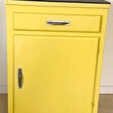 Old yellow vintage jam maker