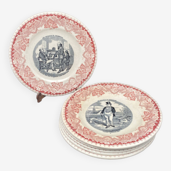 Talking plates “Les Notables de Cabourg” Half-porcelain Lunéville – MPMDec23JF10