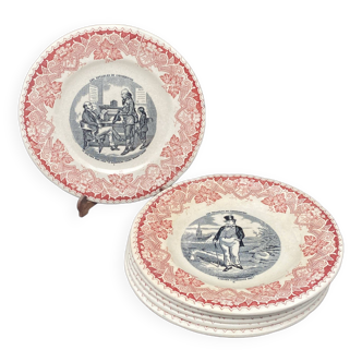 Talking plates “Les Notables de Cabourg” Half-porcelain Lunéville – MPMDec23JF10