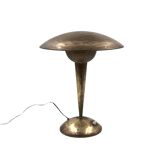 Mid-century modern brass adjustable table lamp, Italy circa 1950