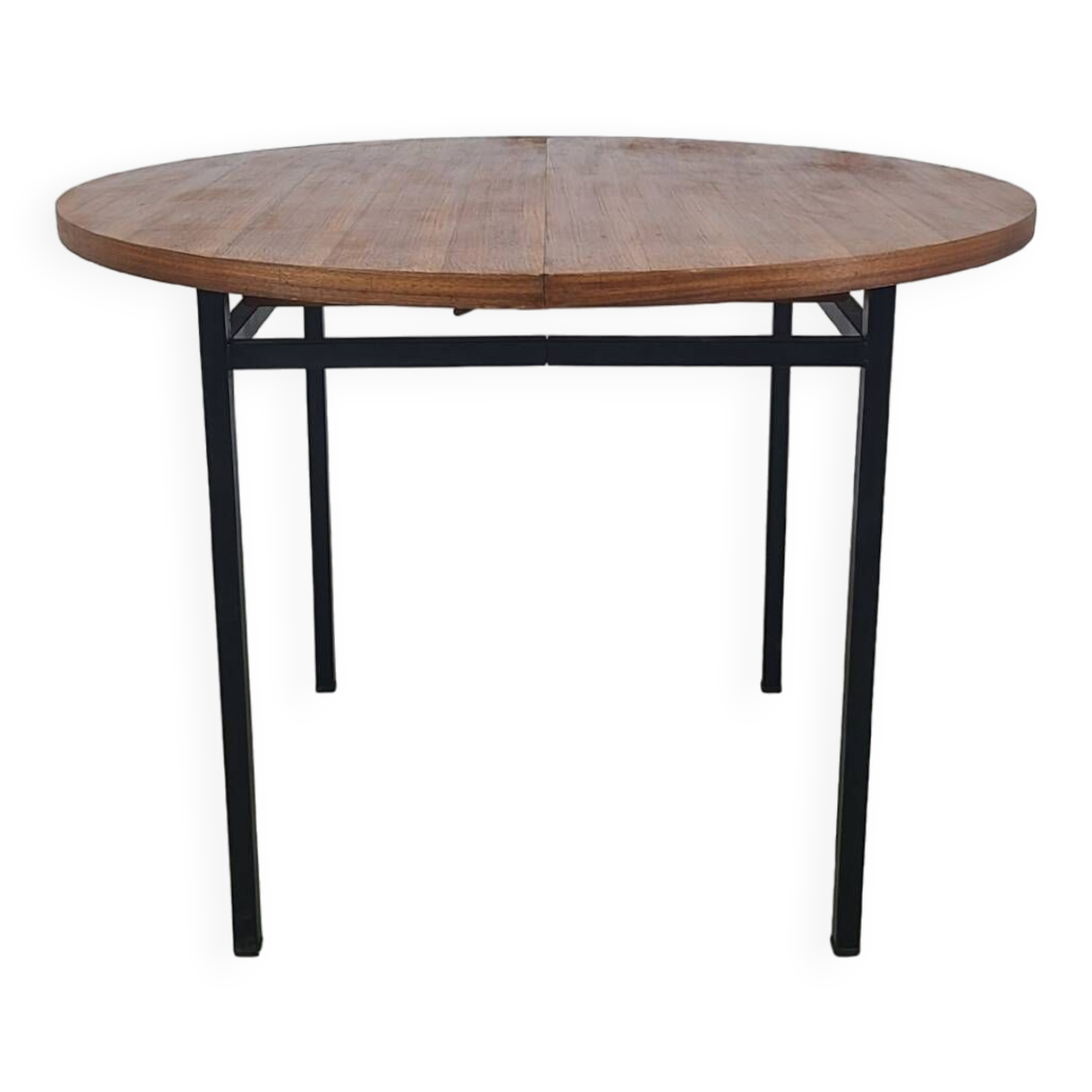 Vintage round dining table designed by Marcel Gascoin 1960s
