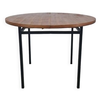 Vintage round dining table designed by Marcel Gascoin 1960s