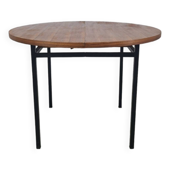 Table à manger ronde vintage design Marcel Gascoin 1960