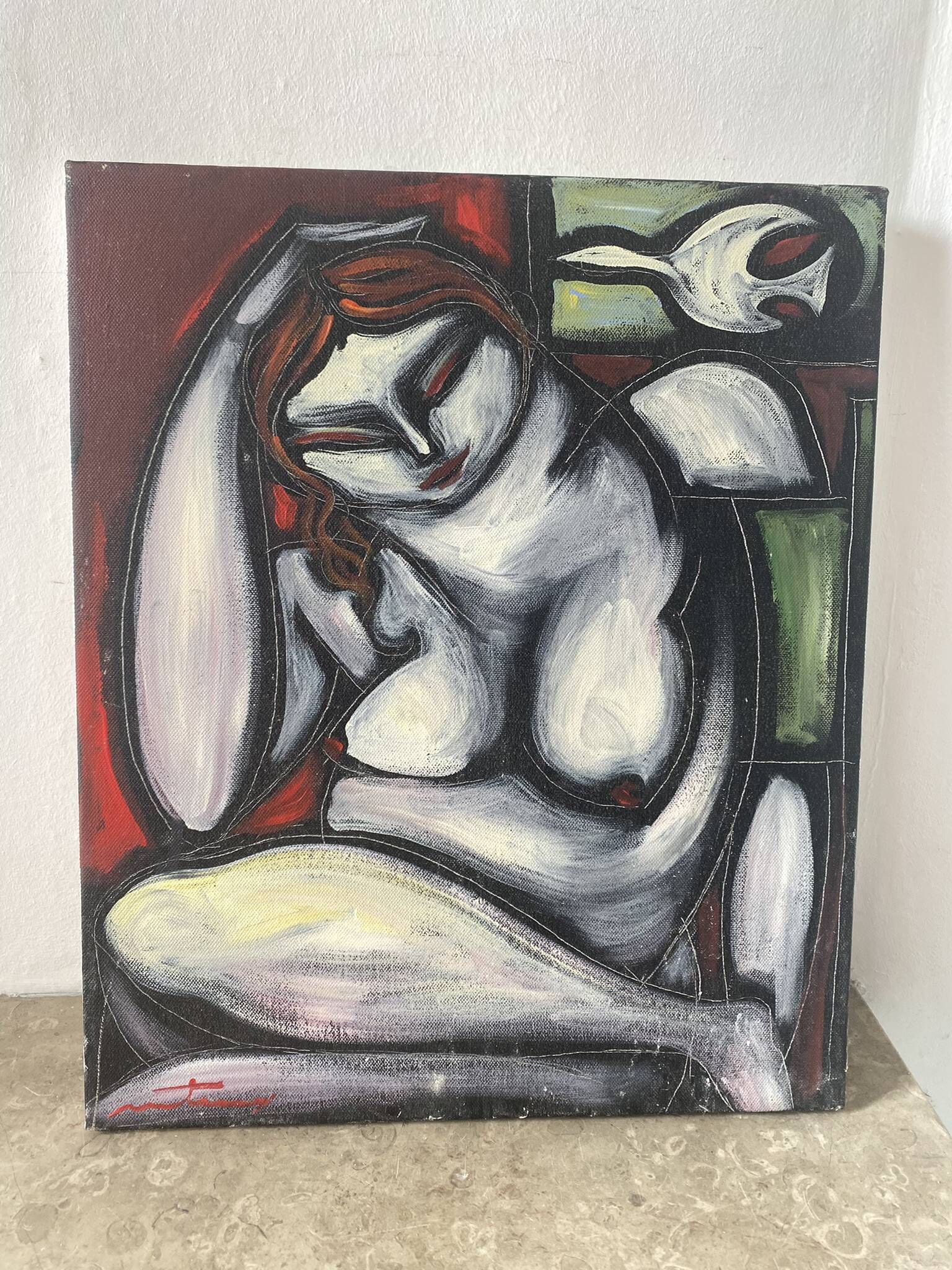 Portrait of a naked woman