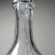Large antique blown glass bottle with bubbles, early 20th century 1900-1920.
