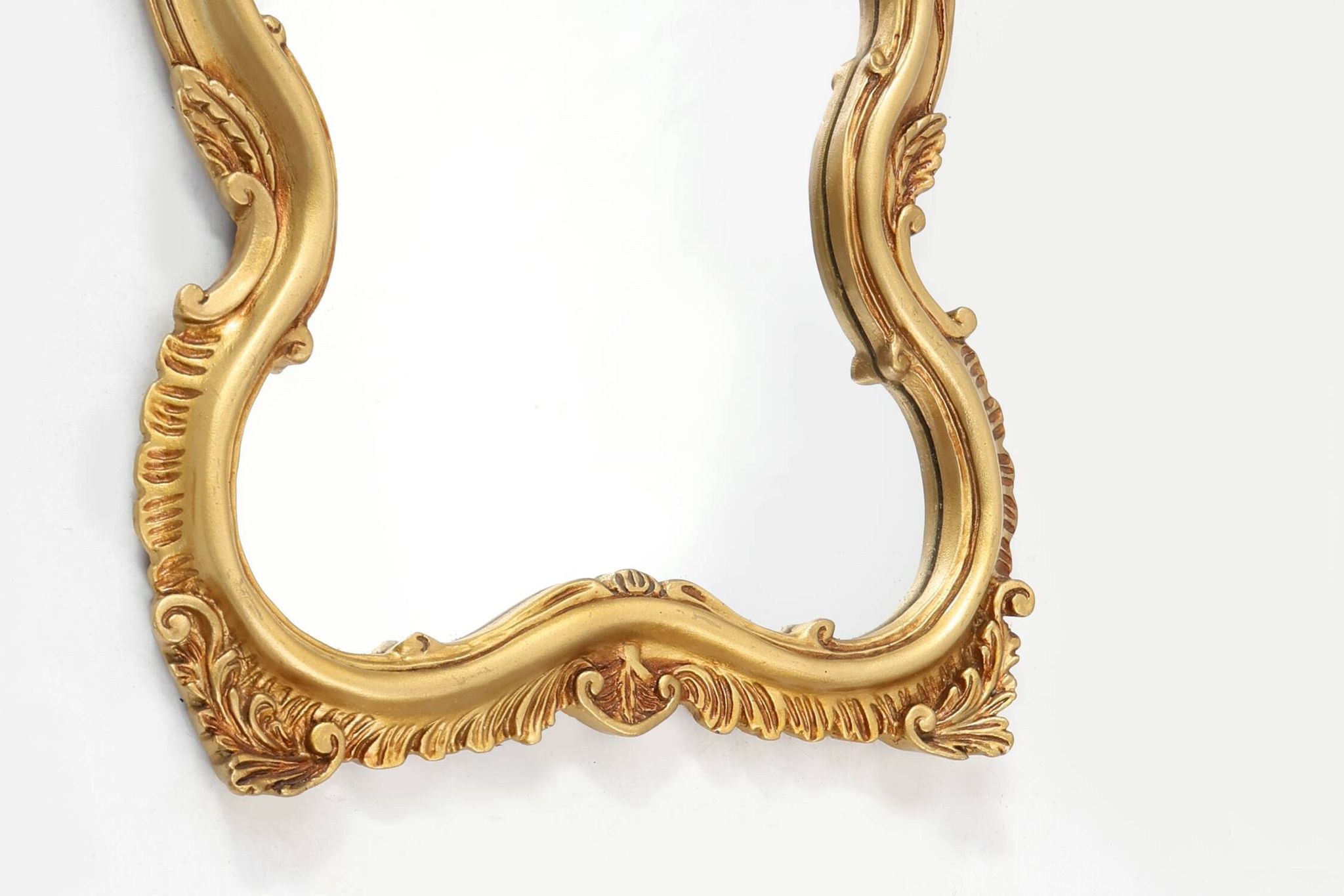 Mid-Century Baroque Style Gilded Mirror, France, 1950s