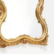 Mid-Century Baroque Style Gilded Mirror, France, 1950s