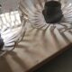 Chromed metal and plexiglass 3-lamp wall light, 1970 design