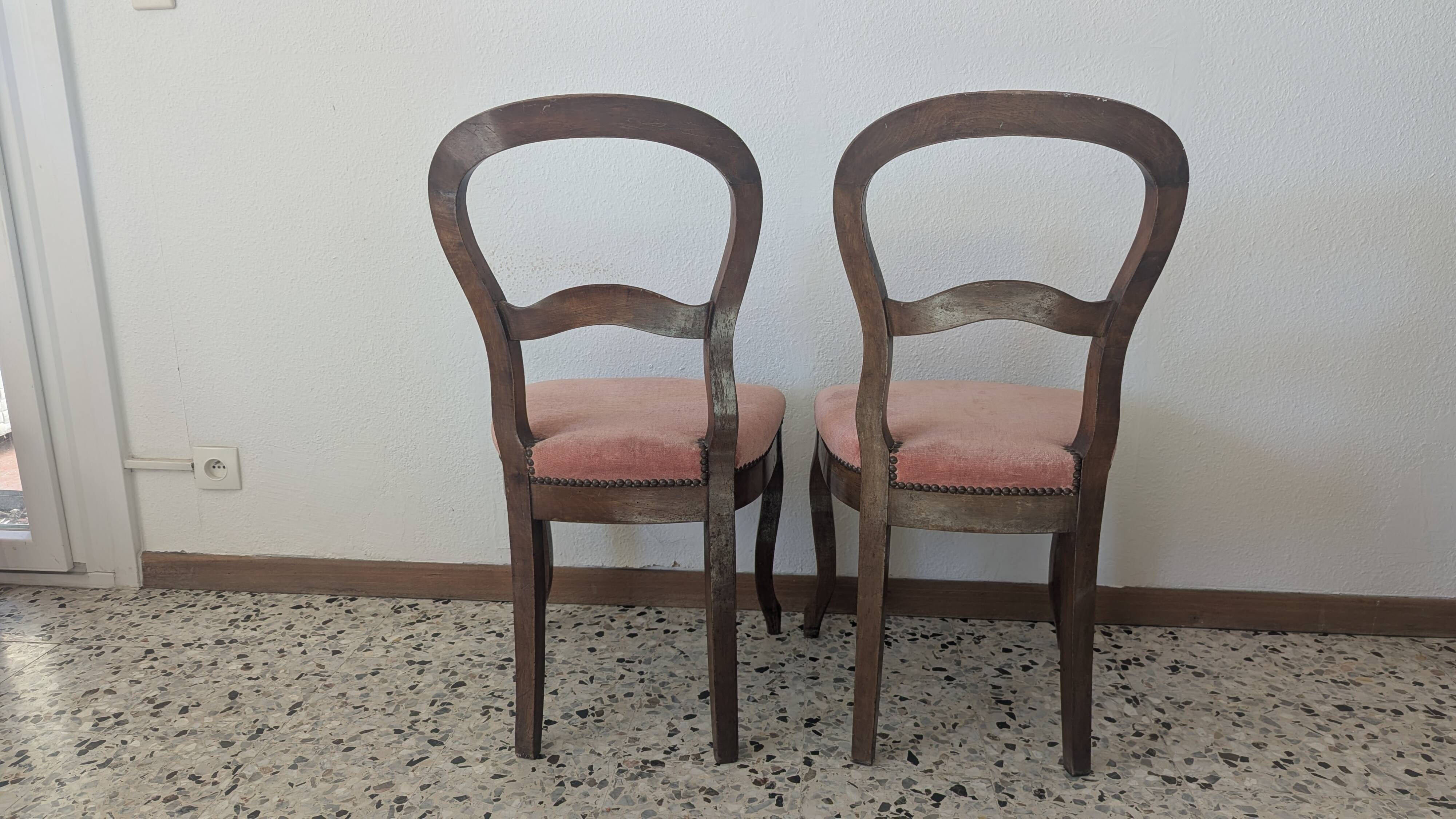 Pair of Louis Philippe style chairs