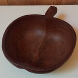 Teak apple bowl