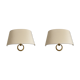 Pair of wall light Marcel Guillemard bronze 1930-1940