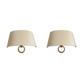Pair of wall light Marcel Guillemard bronze 1930-1940