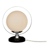 Lampe de table Space Age en opaline et chrome – Années 1970