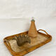 Plateau rotin et nacre