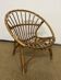 Children's rattan shell armchair