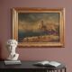 20th century Italian painting of a harbor view