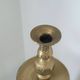 Vintage 19th century brass candlesticks - pair of patina candlesticks