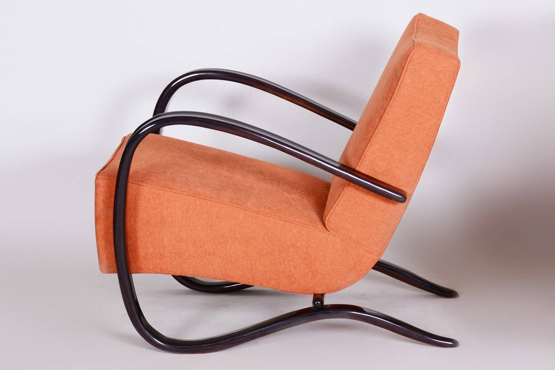 Czech Art Deco Beech Armchair attributed to J. Halabala for Up Zavody, 1930s